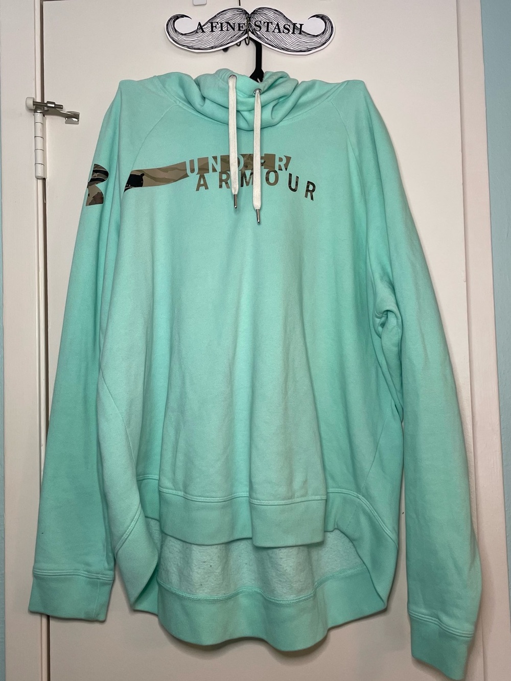 Under Armour Mint Green Cowl Pullover Hoodie